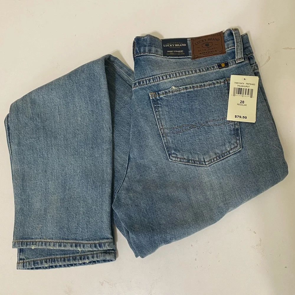 Lucky Brand Sweet Straight Distressed Jeans - Picture 5 of 7